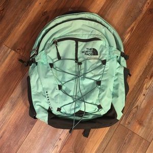 Mint Green North Face Backpack